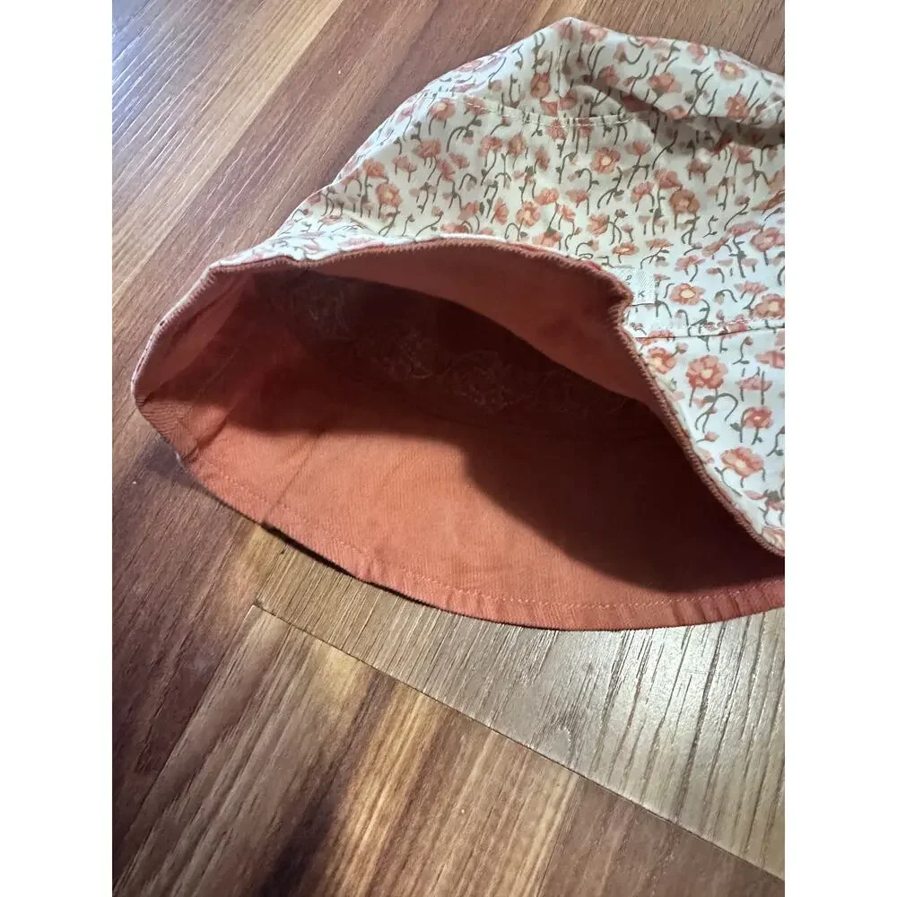 Janie and Jack Reversible Pink Floral Bucket Hat